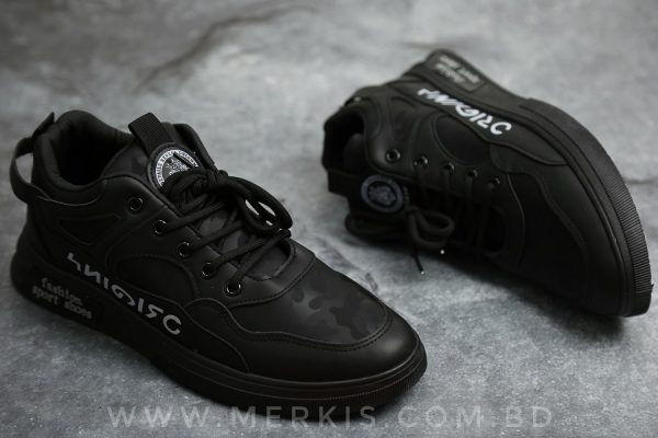 black sneaker