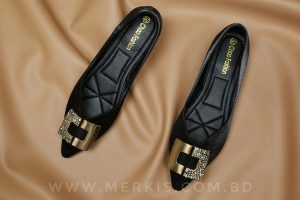 black low heel for women