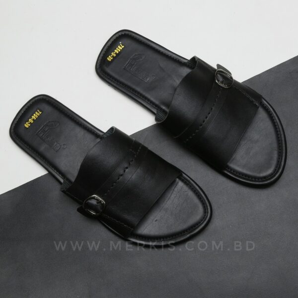 leather slide for men