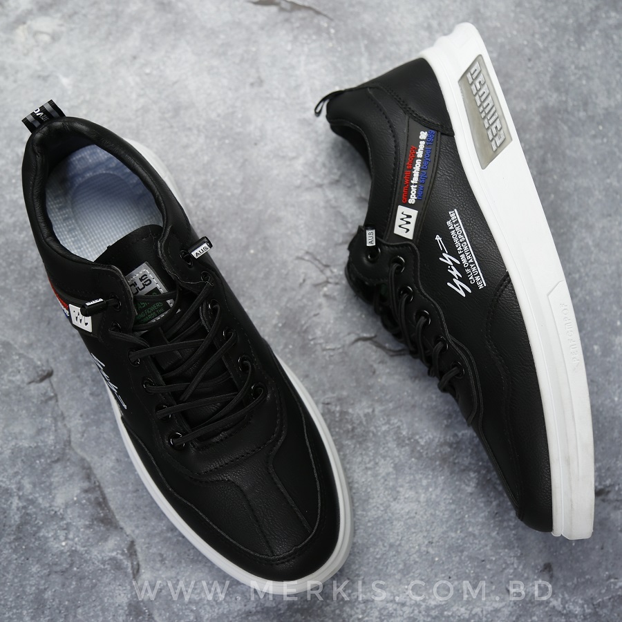 High quality Black Sneaker shoes for men | Buy it online Merkis