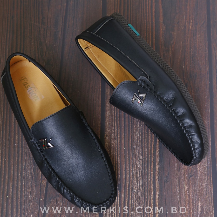 Awesome black colorful loafer shoes for men in Bangladesh