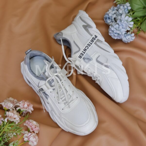 white sports shoes for women