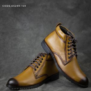 Leather ankle boots for men