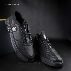 black sneaker shoes