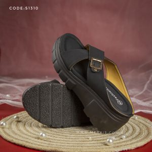 ladies black sandal