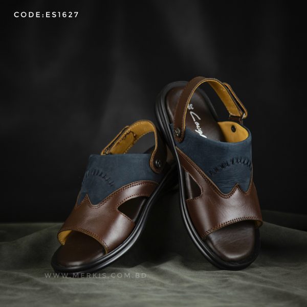 new designable genuine leather sandal for men