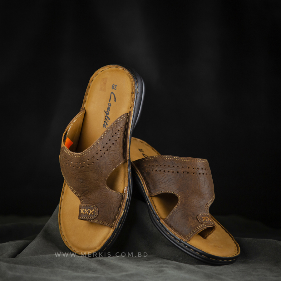 Awesome stylish genuine leather sandal for men bd | -Merkis