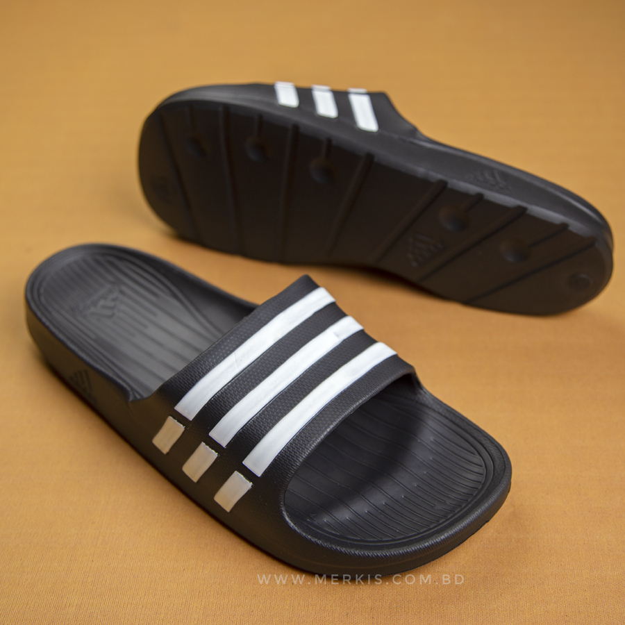 Adidas Duramo Slide M U43664 slippers white red blue - KeeShoes
