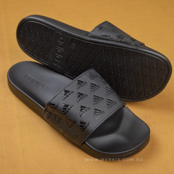 adidas black slide design
