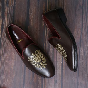leather tassel loafers