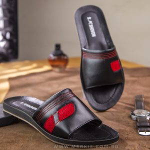 leather slipper sandals for men