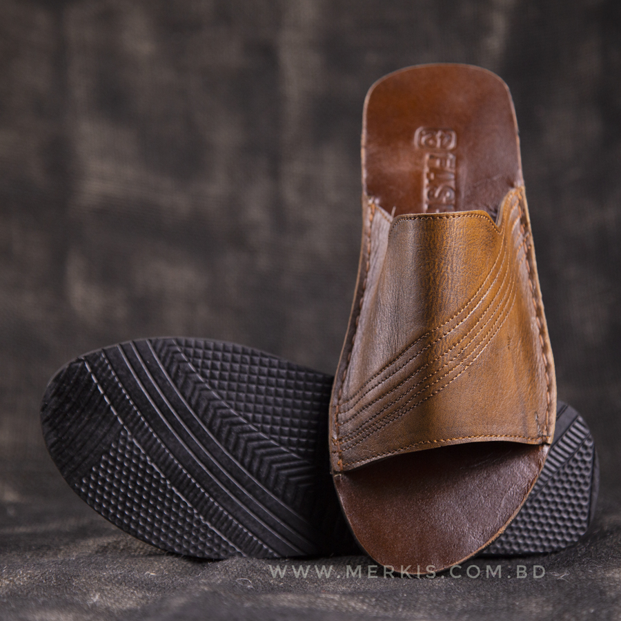Mens Leather Slide Slippers | Comfy & Classy Slides for Men