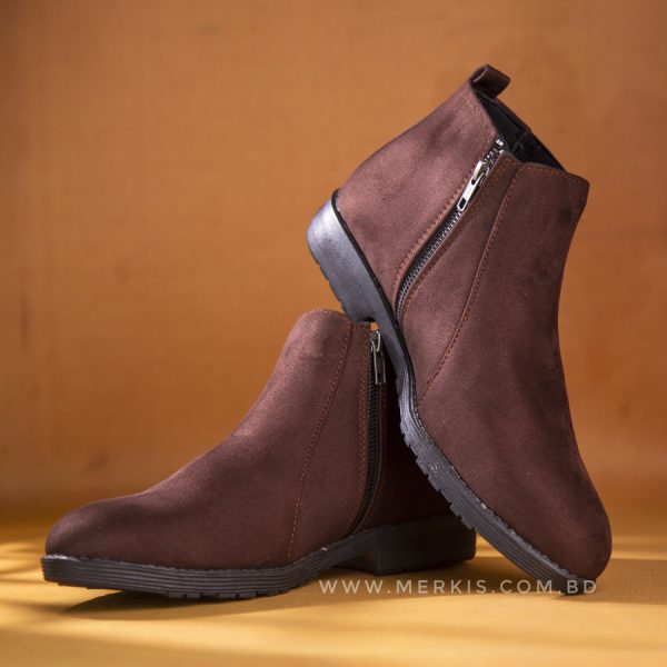Chocolate Leather Chelsea Boots