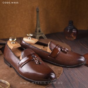 Artificial Leather Tassel Loafer