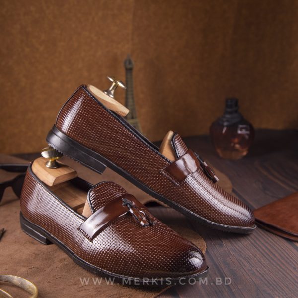 Artificial Leather Tassel Loafer