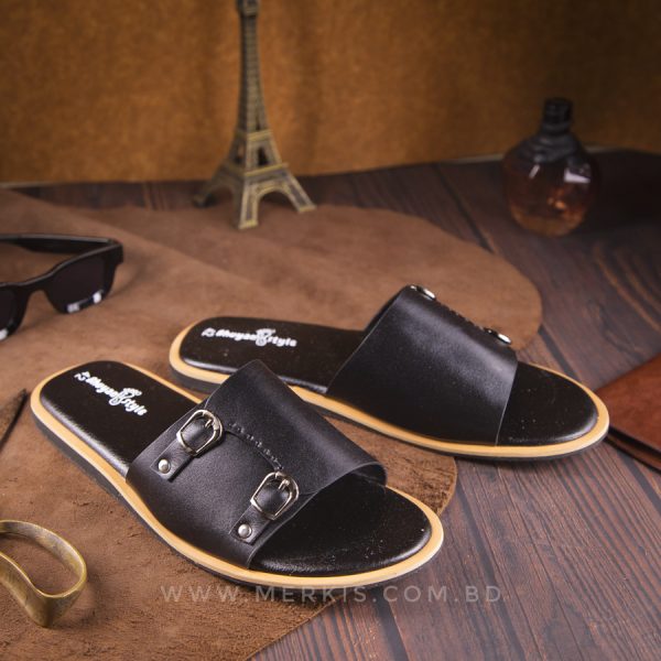 Black Sandals for Men