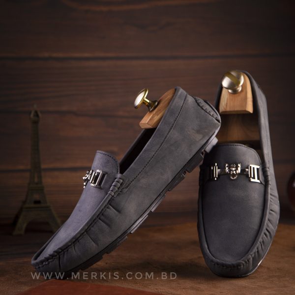 trendy black loafer for men