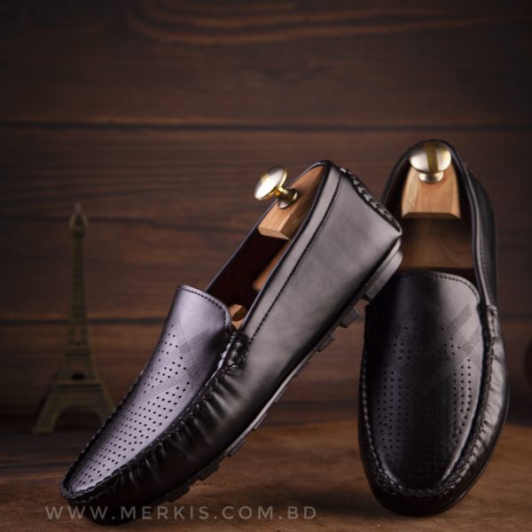 fashionable black loafer