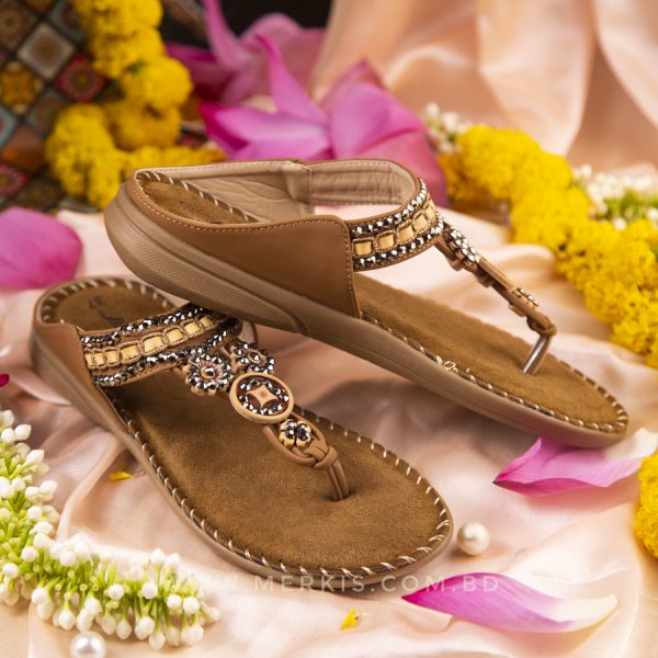 Trendy flat sandals for ladies bd