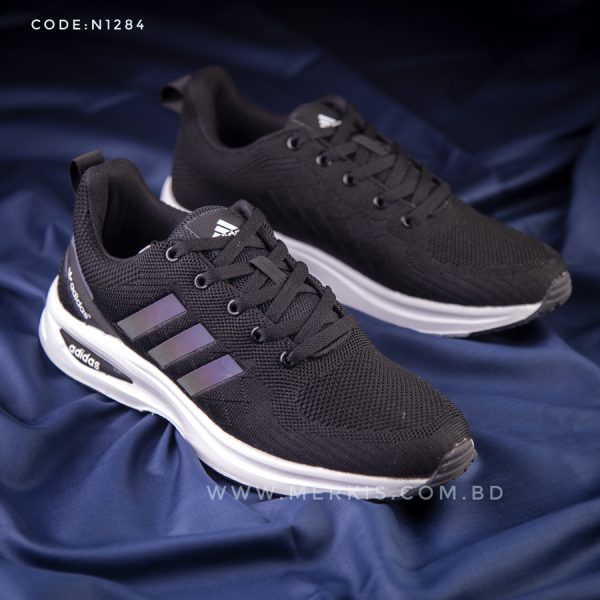 black adidas running shoes