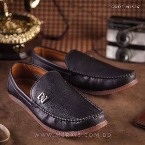 black premium loafers