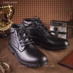 Genuine Leather High Ankle Boots
