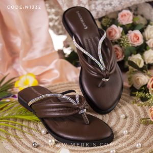 new chocolate flat sandal
