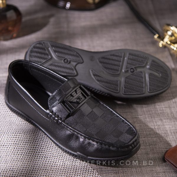black armani casual shoes