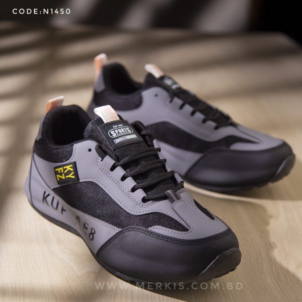 premium black sneakers