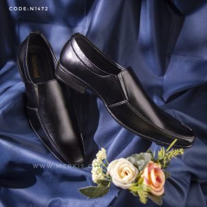 modern black formal shoes