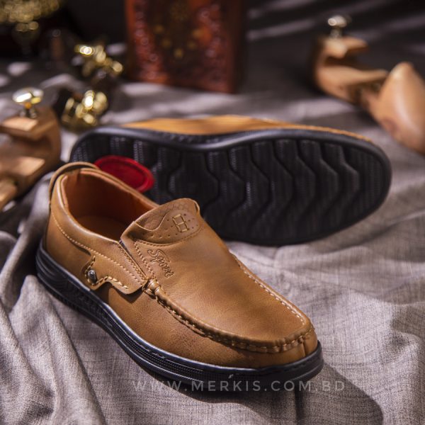 brown causal shoes