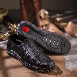 fashionable mens leather sandal