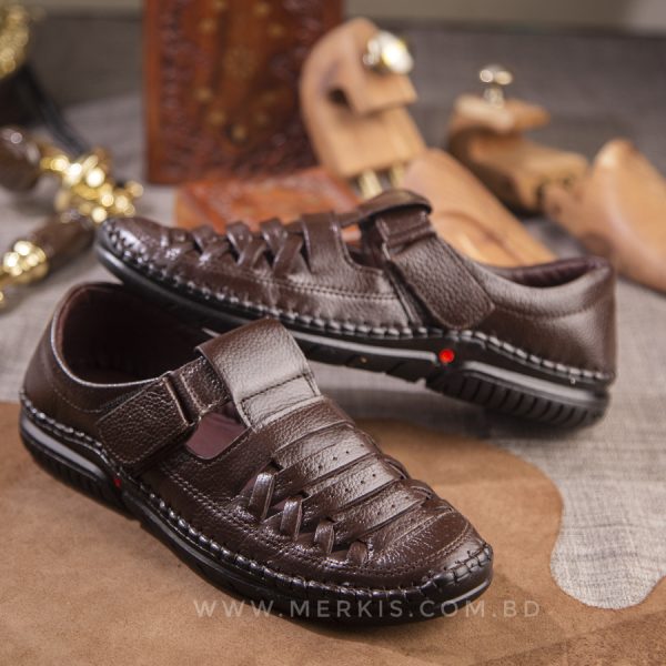 men genuine leather sandal