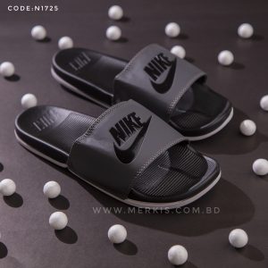 black nike slippers online
