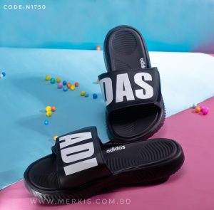 black adidas slides slipper