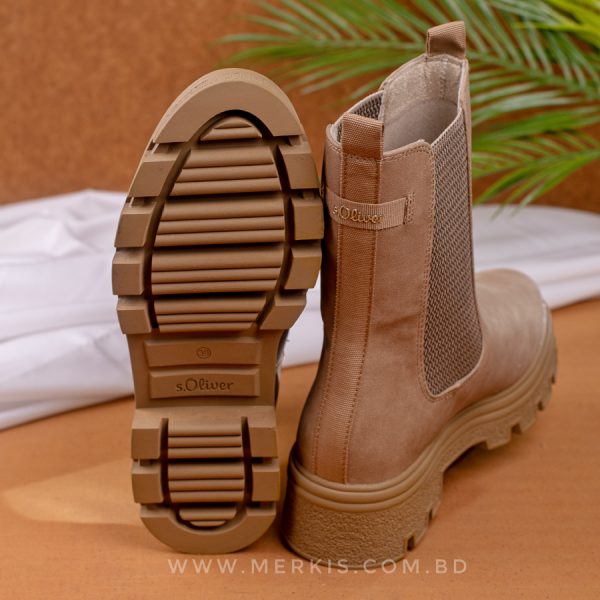 stylish brown ladies boot