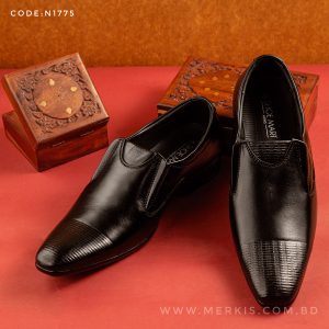 premium black formal shoes