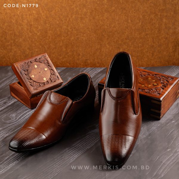 chocolate formal shoes bd