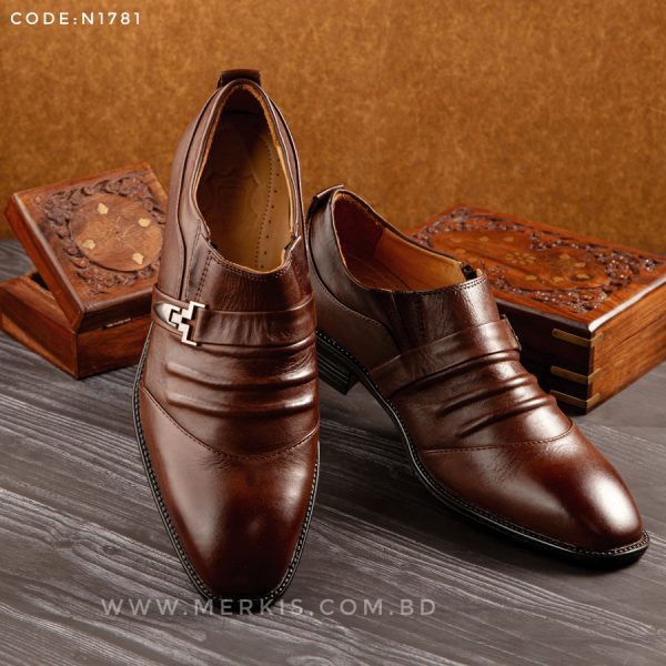 chocolate formal shoes for men
