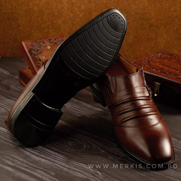 chocolate formal shoes for men