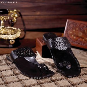 New Black Kolhapuri Sandal For Men