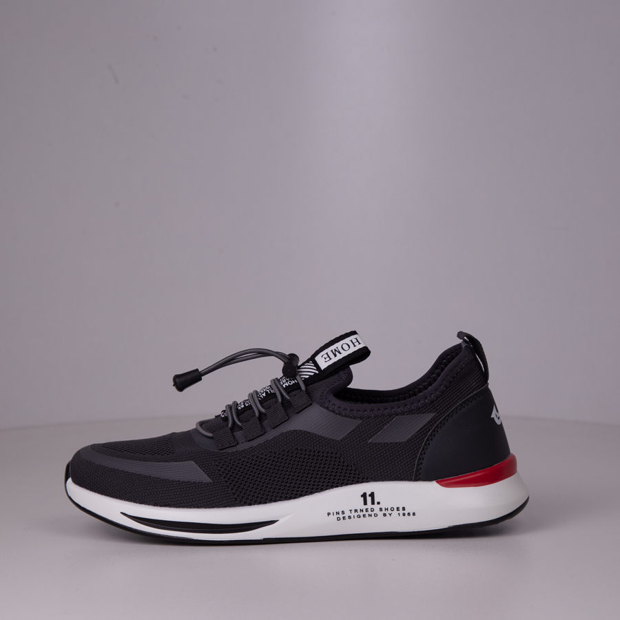 Black Trendy Sports Shoes | High On Style | Merkis