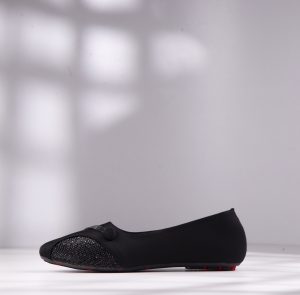 trendy black slip on shoes