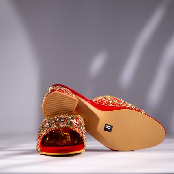bridal low heel sandal bd
