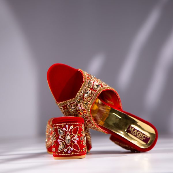 bridal low heel sandal bd