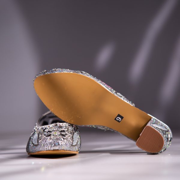 bridal semi heel shoes bd