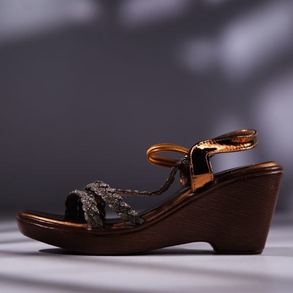 golden heel sandal for women bd