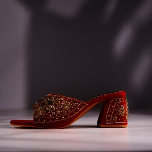 red bridal heel