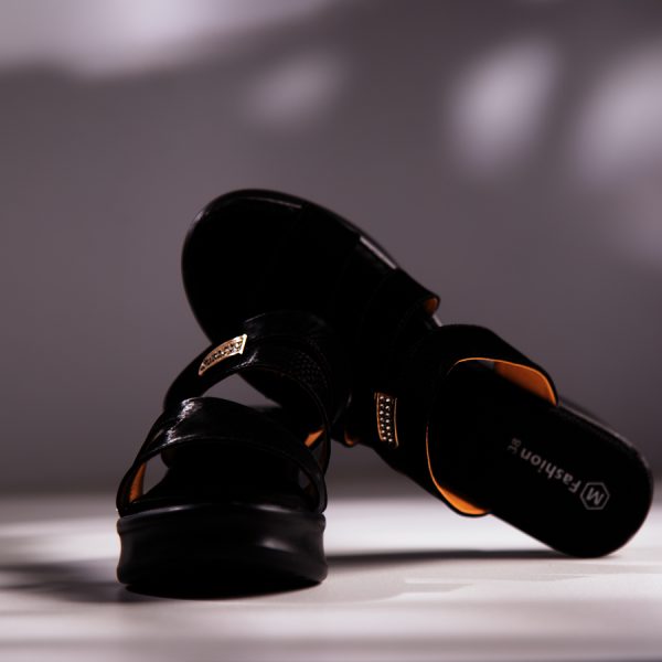 buy online black heel sandal bd