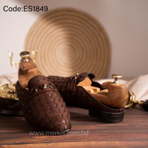 latest chocolate half loafer for men